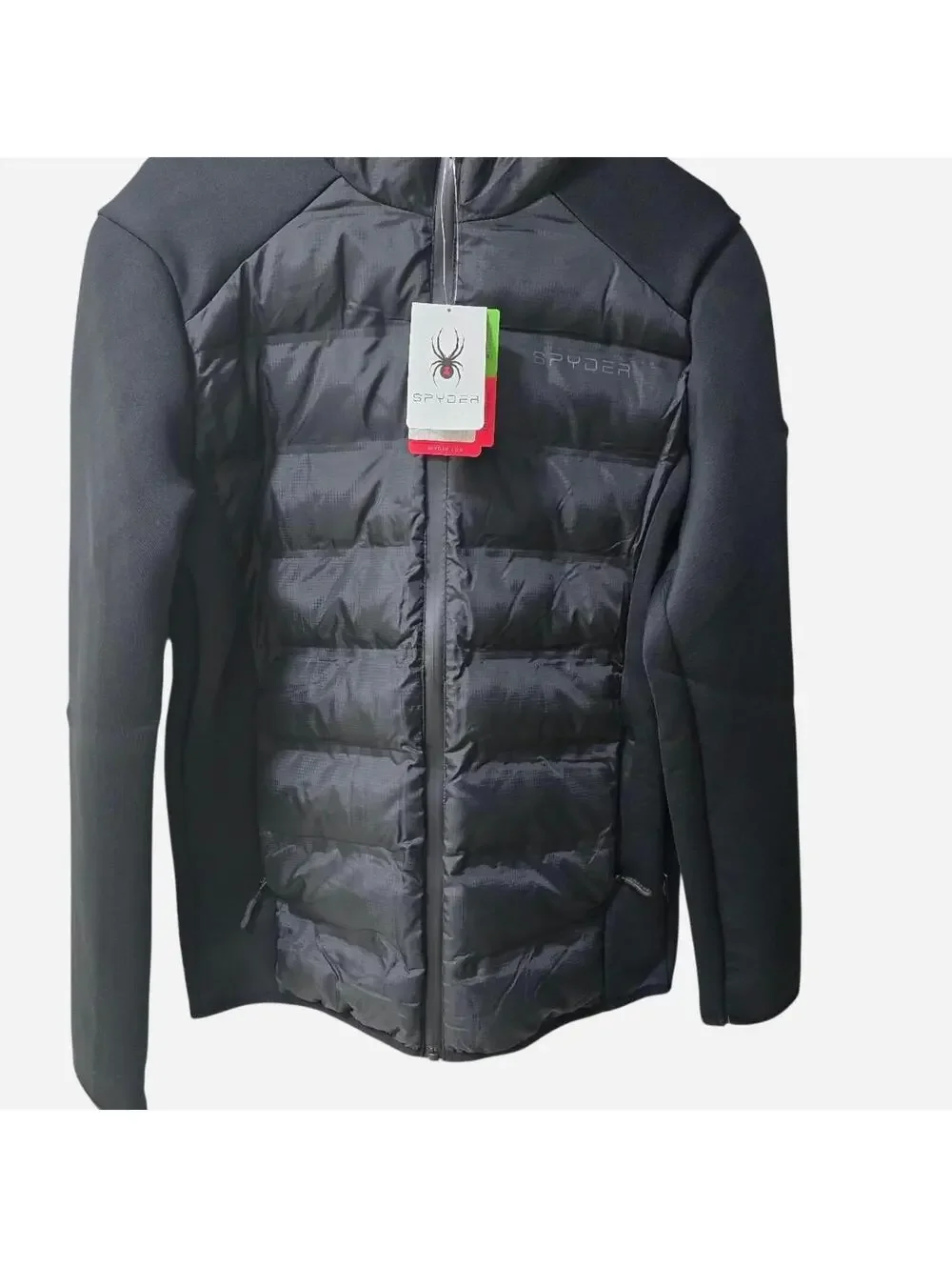 Spyder Wind Resistant Hybrid Jacket Black Size Small NWT